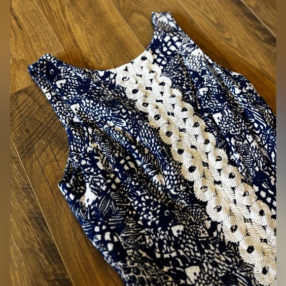 Lilly Pulitzer for Target “Upstream” Shift Dress Size 4 Blue & White Fish Print - Picture 3 of 6